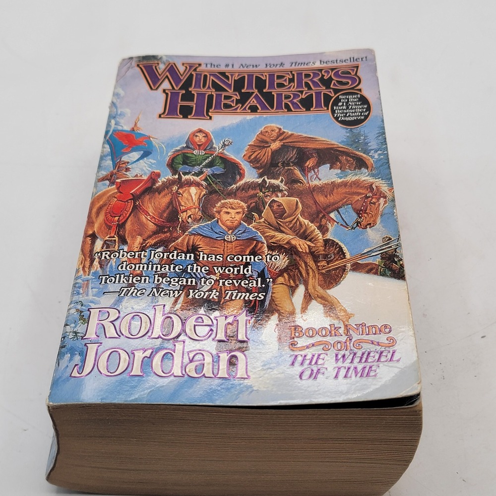 Robert Jordan Winter's Heart Paperback Book 9 Wheel of Time Fantasy Good
